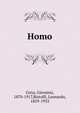 Homo, Cena, Giovanni, 1870-1917,Bistolfi, Leonardo, 1859-1933 