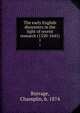The early English dissenters in the light of recent research (1550-1641). 1, Burrage, Champlin, b. 1874 