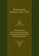 Das iranische Erlo?sungsmysterium; religionsgeschichtliche Untersuchungen, Reitzenstein, Richard, 1861-1931 