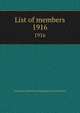 List of members. 1916, Institution of Mechanical Engineers (Great Britain) 