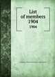 List of members. 1904, Institution of Mechanical Engineers (Great Britain) 