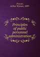Principles of public personnel administration, Procter, Arthur Wyman, 1889- 