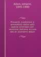 Proverbi, tradizioni e anneddoti delle valli ladine orientali con versione italiana. A cura del dr. Giovanni Alton, Alton, Johann, 1845-1900 