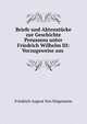 Briefe und Aktenstucke zur Geschichte Preussens unter Friedrich Wilhelm III: Vorzugsweise aus ., Friedrich August von Stagemann 