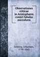 Observationes criticae in Aristophanis comici fabulas microform, Lenting, Johannes, 1790-1843 