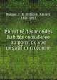 Pluralite des mondes habites consideree au point de vue negatif microforme, Burque, F. X. (Fran?ois Xavier), 1851-1923 