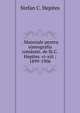 . Materiale pentru sismografia romaniei. de St.C.Hepites. vi-xiii ; 1899-1906, Stefan C. Hepites 