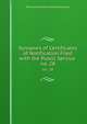 Synopses of Certificates of Notification Filed with the Public Service .. no. 28, Pennsylvania Public Utility Commission 