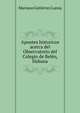 Apuntes historicos acerca del Observatorio del Colegio de Belen, Habana, Mariano Gutierrez Lanza 