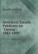 Articles1i Teraris Publicate en"l'aven?", 1882-1890, Valenti Almirall 
