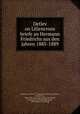 Detlev on Liliencrons briefe an Hermann Friedrichs aus den jahren 1885-1889, Liliencron, Detlev i.e. Friedrich Adolph Axel Detlev, freiherr von, 1884-1909. [from old catalog],Friedrichs, Hermann i.e. Wilhelm Hermann, 1854- [from old catalog] 