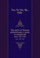 The spirit of Chinese philanthropy; a study in mutual aid. nos. 125-126, Tsu, Yu Yue, Bp., 1886- 