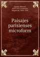 Paisajes parisienses microform, Ugarte, Manuel, 1878-1951,Unamuno, Miguel de, 1864-1936 