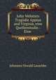 John Websters Tragodie Appius and Virginia, eine Quellenstudie.: Eine ., Johannes Oswald Lauschke 