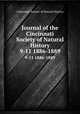 Journal of the Cincinnati Society of Natural History. 9-11 1886-1889, Cincinnati Society of Natural History 
