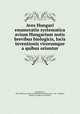 Aves Hungari enumeratio systematica avium Hungarium notis brevibus biologicis, locis inventionis virorumque a quibus oriuntur, Frivaldszky, Js, 1822-1895,International Ornithological Congress (2nd : 1891 : Budapest, Hungary). Hungarian Committee 