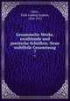 Gesammelte Werke, erzhlende und poetische Schriften. Neue wohlfeile Gesamtausg. 7, Dahn, Felix Ludwig Sophus, 1834-1912 