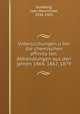 Untersuchungen u?ber die chemischen affinita?ten. Abhandlungen aus den jahren 1864, 1867, 1879, Guldberg, Cato Maximilian, 1836-1902 