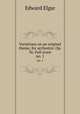 Variations on an original theme, for orchestra: Op. 36. Full score. no. 1, Edward Elgar 