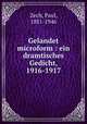 Gelandet microform : ein dramtisches Gedicht, 1916-1917, Zech, Paul, 1881-1946 