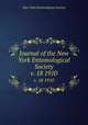 Journal of the New York Entomological Society. v. 18 1910, New York Entomological Society 