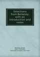 Selections from Berkeley; with an introduction and notes, Berkeley, George, 1685-1753,Fraser, Alexander Campbell, 1819-1914 