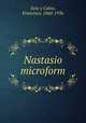 Nastasio microform, Soto y Caloo, Francisco, 1860-1936 