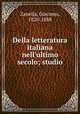 Della letteratura italiana nell