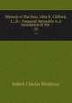 Memoir of the Hon. John H. Clifford, LL.D.: Prepared Agreeably to a Resolution of the .. 15, Winthrop, Robert C. 