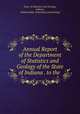 Annual Report of the Department of Statistics and Geology of the State of Indiana . to the ., Dept. of Statistics and Geology, Indiana , Indiana Dept. of Statistics and Geology 