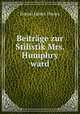 Beitrage zur Stilistik Mrs. Humphry ward., Daniel James Davies 