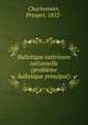 Balistique exterieure rationnelle (probleme balistique principal), Charbonnier, Prosper, 1852- 