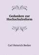Gedanken zur Hochschulreform, Carl Heinrich Becker 