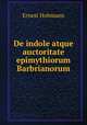 De indole atque auctoritate epimythiorum Barbrianorum, Ernest Hohmann 