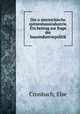 Die o?sterreichische spitzenhausindustrie. Ein beitrag zur frage der hausindustriepolitik, Cronbach, Else 
