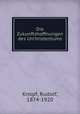 Die Zukunftshoffnungen des Urchristentums, Knopf, Rudolf, 1874-1920 