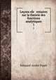 Lecons ele entaires sur la theorie des fonctions analytiques, Edouard-Andre Fouet 