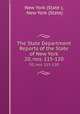The State Department Reports of the State of New York. 20, nos. 115-120, New York (State ), New York (State) 