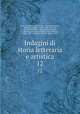 Indagini di storia letteraria e artistica. 12, 