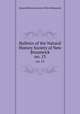 Bulletin of the Natural History Society of New Brunswick. no. 13, Natural History Society of New Brunswick 