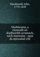 Marbhrainn, a rinneadh air diadhairibh urramach, nach maireann : agus da spioradail eile, Macdonald, John, 1779-1849 