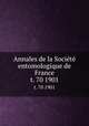 Annales de la Socit entomologique de France. t. 70 1901, 