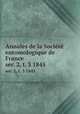 Annales de la Socit entomologique de France. ser. 2, t. 3 1845, 