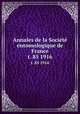 Annales de la Socit entomologique de France. t. 85 1916, 