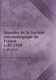 Annales de la Socit entomologique de France. t. 87 1918, 