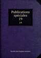 Publications spciales. 19, 