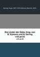 Die Lieder der Edda, hrsg. von B. Sijmons und H. Gering. v.03 pt.02, Gering, Hugo, 1847-1925,Sijmons, Barend, 1853- 