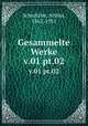 Gesammelte Werke. v.01 pt.02, Schnitzler, Arthur, 1862-1931 