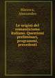 Le origini del romanticismo italiano. Questioni preliminari, programmi, precedenti, Marasca, Alessandro 