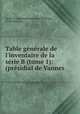 Table generale de l